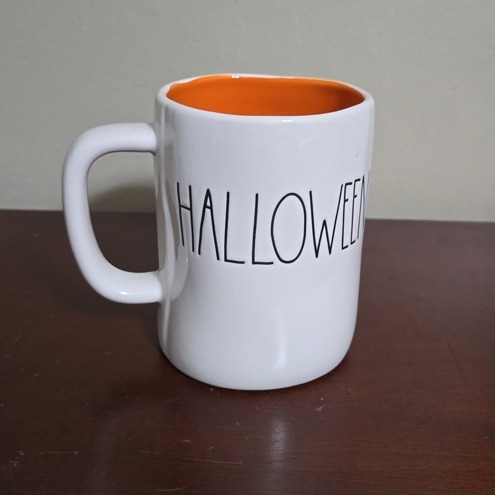 Rae Dunn Happy Halloween Orange Interior Mug